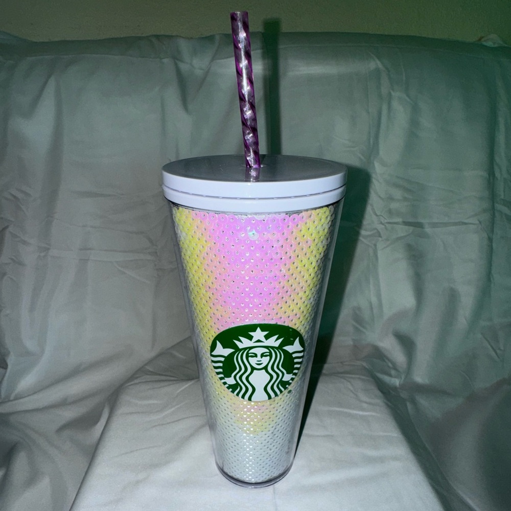 Starbucks Iridescent Tumbler with Straw